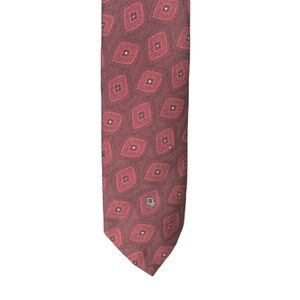 Vintage Christian Dior Monsieur Neck Tie-Men’s-Red-Silk Blend-Made In USA